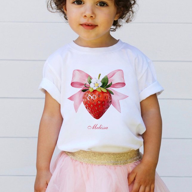 Camiseta Rosa Morango Coquete (Criador carregado)