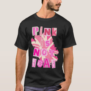 Camiseta Rosa não é morto com bandeira rosa do Reino Unido