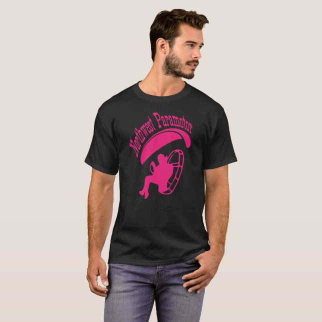 Camiseta Rosa Northwest Paramotor (Frente Completa)