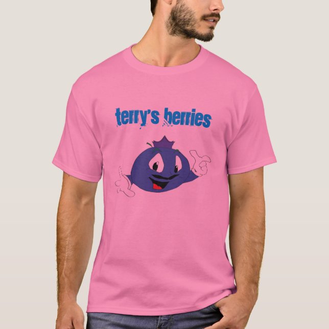 Camiseta Rosa original da baga de Terry (Frente)