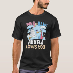 Camiseta Rosa ou Azul Abuela ama sua avó espanhola