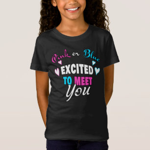 Camiseta Rosa ou Azul Animado para Conhecer a Revelação d