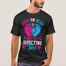 Camiseta Rosa ou Azul Esperamos Dois
