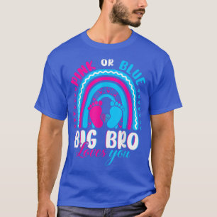 Camiseta Rosa ou Azul Grande Irmão Te Ama Rever Sexo P