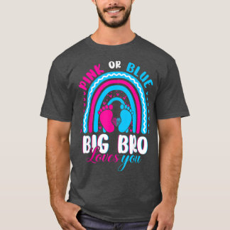 Camiseta Rosa ou Azul Grande Irmão Te Ama Rever Sexo P