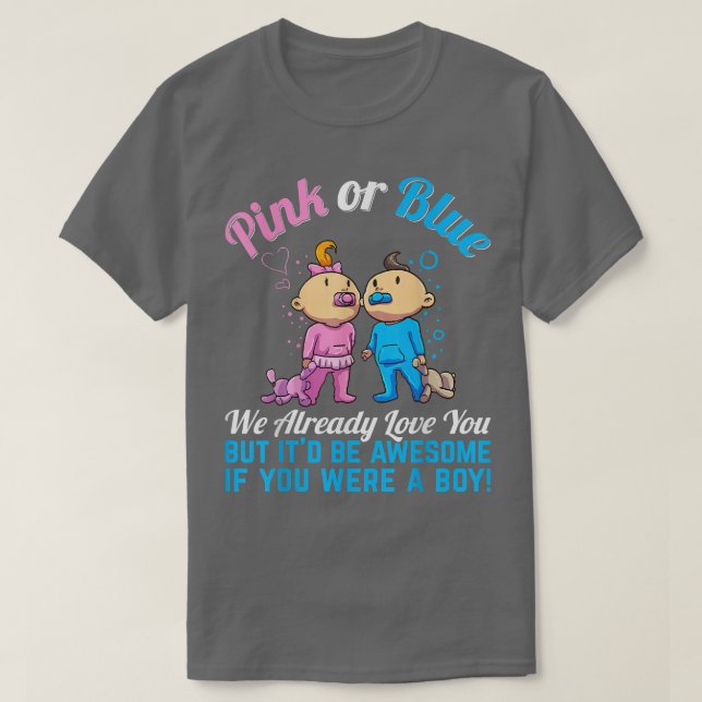 Camiseta Rosa ou Azul Já Te Amo O Sexo, Revista Bab (Frente do Design)