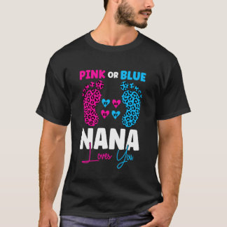 Camiseta Rosa ou Azul Nana Ama Você - Revelação do Bebê