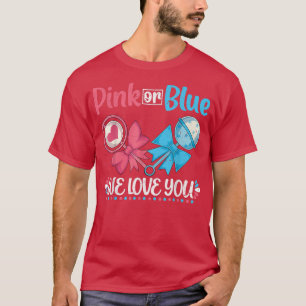 Camiseta Rosa Ou Azul Nós Amo-Te O Genoma Futuro Dos Pais