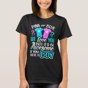 Camiseta Rosa Ou Azul Nós Amo Você Equipe De Revelação De G