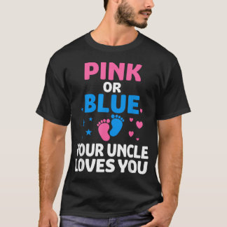Camiseta Rosa ou Azul Seu Tio Te Ama Gênero
