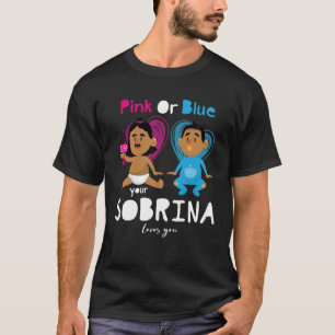 Camiseta Rosa Ou Azul Sua Sobrina Te Ama A Revelação De Gên