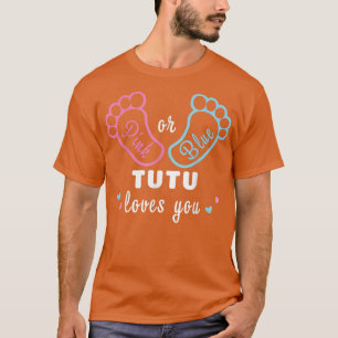 Camiseta Rosa Ou Azul Tutu Ama Sua Revelação De Gênero