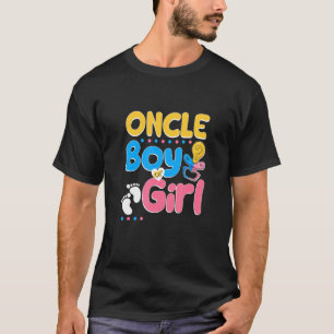 Camiseta Rosa ou Círculo Azul Te Ama O Melhor Tio Alguma Ve