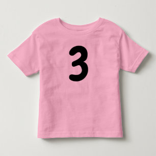 Camiseta Rosa para Criança de 3 Anos