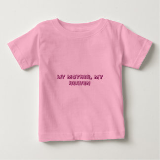 Camiseta Rosa para Criança “Minha Mãe Meu Céu”
