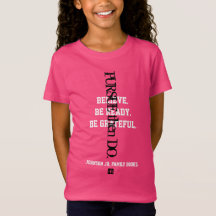 camiseta rosa para meninas