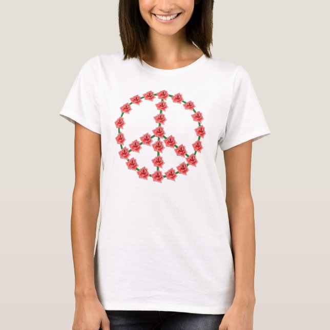 Camiseta Rosa Peace (Frente)
