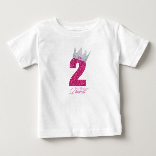 Camiseta rosa personalizada da Princesa de Anivers (Frente)
