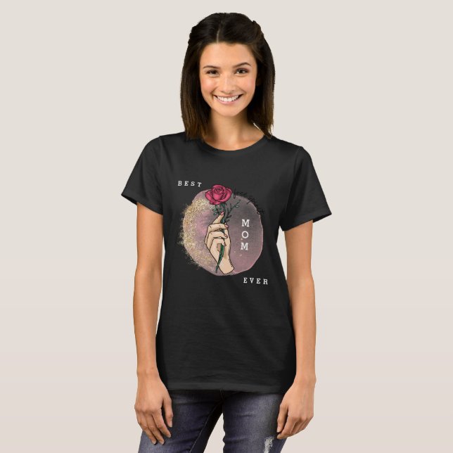 Camiseta Rosa Personalize a brilhante cor-de-rosa fluoresce (Frente Completa)
