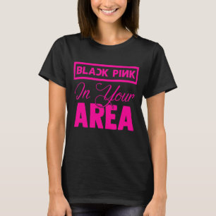 Camiseta Rosa Preto Na Sua Área K Pop Kpop Korea Pop