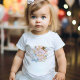 Camiseta Rosa, primeiro aniversario Menina, Alice Onederlan (Pink Onderland, Girl 1st birthday, Alice Onederland birthday t-shirt.)