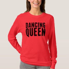Camiseta Rosa quente que dança fora do T do ombro