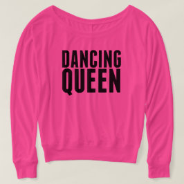 Camiseta Rosa quente que dança fora do T do ombro