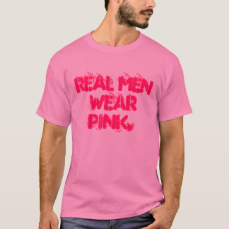 Camiseta Rosa real do desgaste de homens