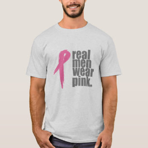 Camiseta Rosa real do desgaste de homens