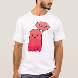 Camiseta Rosa Red Boo Ghost Halloween