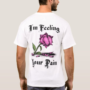 Camiseta Rosa Rosa Desesperada Frente e Verso