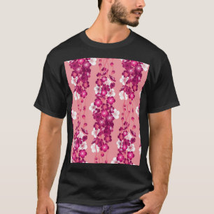 Camiseta Rosa rosa floresce: fundo sem problemas.
