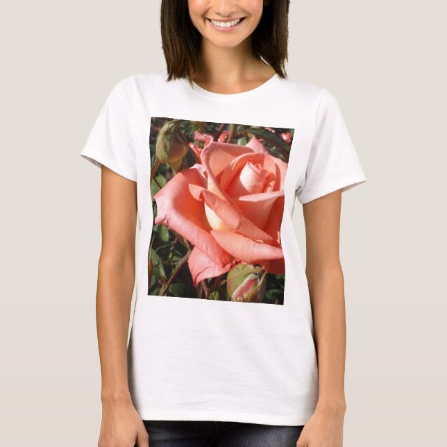 Camiseta Rosa Rosa Peach (Frente)