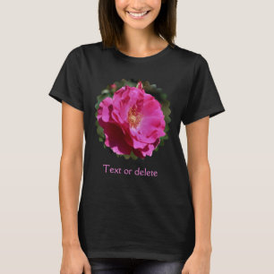 Camiseta Rosa Rosa Personalizada Floral