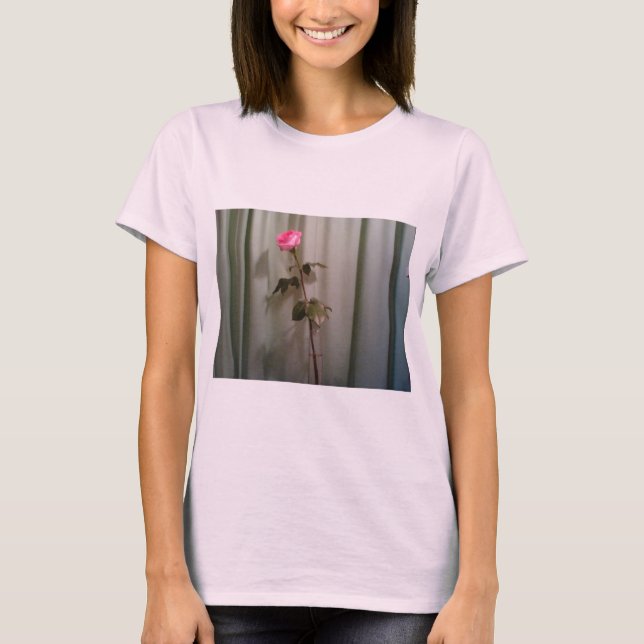 Camiseta Rosa Rosa Rosa Solteiro (Frente)
