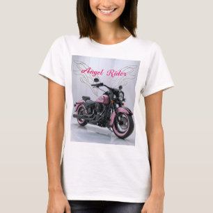 Camiseta rosa-rosada feminina