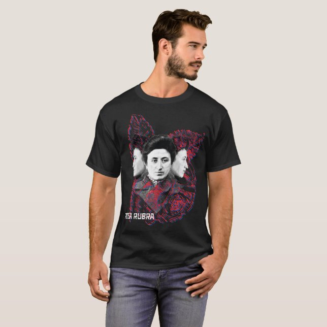 Camiseta Rosa Rubra 3D (Frente Completa)