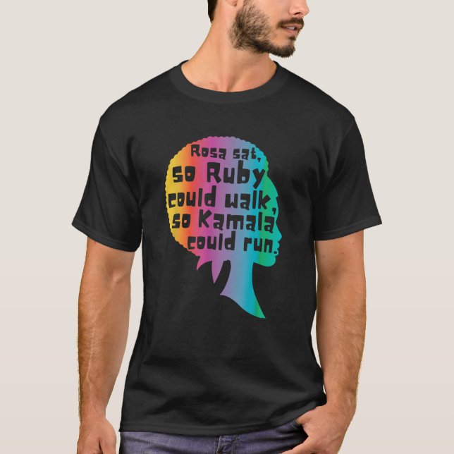 Camiseta Rosa Sat Para Que Ruby Pudesse Caminhar Para Kamal (Frente)