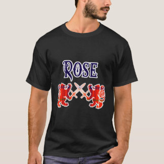 Camiseta Rosa Scottish Clan Kilt Lion Family Name Tan