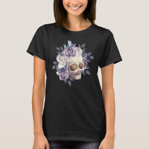 Camiseta Rosa Skull Skeleton Pastel Gótico S