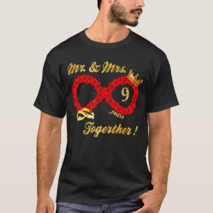 Camiseta Rosa Sr Sra. Infinita Amor Juntos Casal Casado