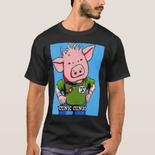 Camiseta Rosa Suíno-Suíno-Cinzento-Rosa 14