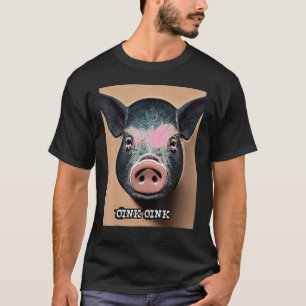 Camiseta Rosa Suíno-Suíno-Cinzento-Rosa 60
