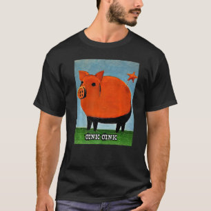 Camiseta Rosa Suíno-Suíno-Gota-Oink 29