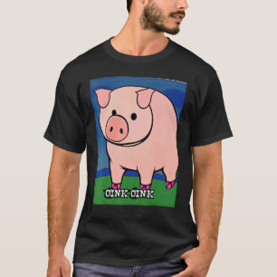 Camiseta Rosa Suíno-Suíno-Suíno-Cujo Rosa 8