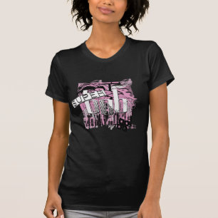 Camiseta Rosa super do Bob das mulheres