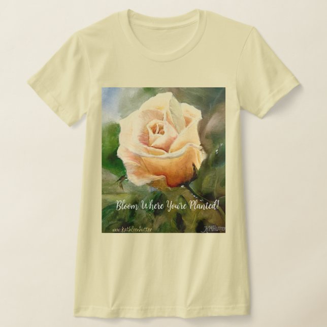 Camiseta Rosa T Shirt Original Artwork de Kathleen Hutter (Postura )