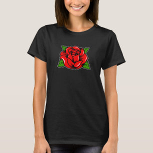 Camiseta Rosa vermelha