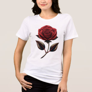 Camiseta rosa vermelha