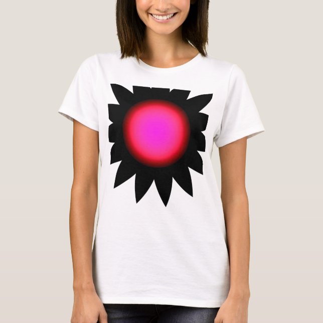 Camiseta Rosa Vermelho brilhante (Frente)